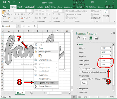 Microsoft Excel [Steps 7-9]. (CLICK TO ENLARGE)