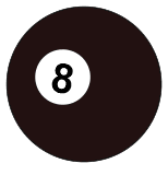 8 pool ball..  Use these printable sports balls patterns, stencils, templates for decorations, coloring pages, Cricut designs, silhouette, vector and svg cutting machines, woodworking patterns.