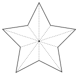 Christmas decoration 3d star. Free, printable, pattern, stencil, template, vector, svg, print, download, clipart, shape, guide, design, svg, coloring page.