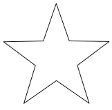  Star Stencil - Star Stencils, Stencil for Star, Star Symbol  Stencil, Large Star Stencil, Small Star Stencil