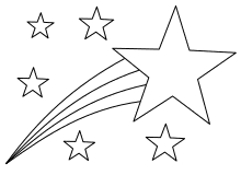 star outline clipart