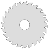 Free Saw blade (fine, finish).  printable pattern clipart template, stencil, woodworking design, scroll saw, cricut and silhouette svg vector image.