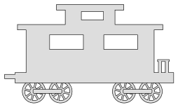 train caboose outline printable