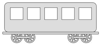 passenger train clipart black and white