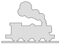 Locomotive train template. Free, printable, train, train car, pattern, stencil, template, vector, svg, print, download, clipart, shape, guide, design, svg, coloring page, sheet, quilting.