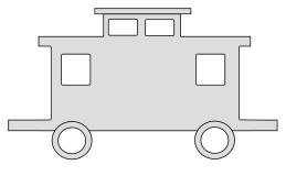 Free Caboose pattern (Set 1).  vector, cricut, silhouette, train car clipart, patterns, stencils, templates, cricut, scroll saw, svg, coloring page, quilting pattern
