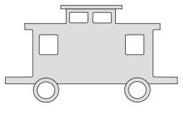 train caboose outline printable