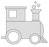 Free Train engine pattern (Set 1).  vector, cricut, silhouette, train car clipart, patterns, stencils, templates, cricut, scroll saw, svg, coloring page, quilting pattern