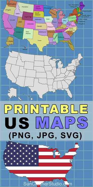 Printable US Maps with States (Outlines of America ...