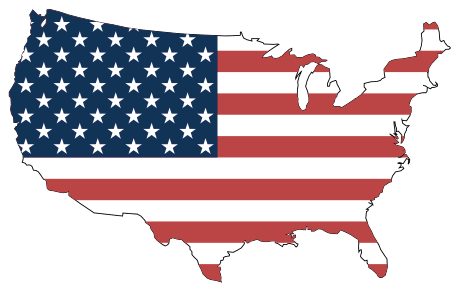 12. United States Flag (in Shape of America), free, printable, us, usa, united states, map, pattern, stencil, template, vector, outline, svg, print, download, clipart, design, svg, coloring page.
