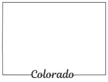 Colorado – Map Outline, Printable State, Shape, Stencil, Pattern