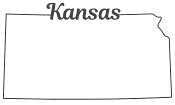 Kansas – Map Outline, Printable State, Shape, Stencil, Pattern