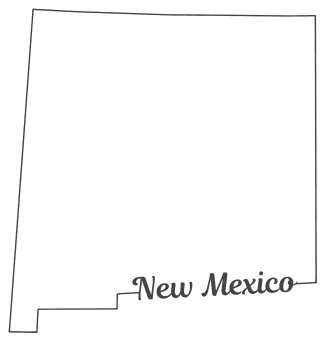 New Mexico – Map Outline, Printable State, Shape, Stencil, Pattern