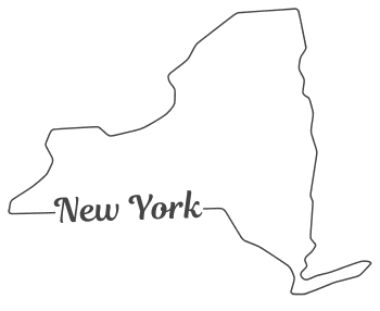 New York – Map Outline, Printable State, Shape, Stencil, Pattern