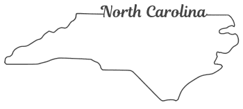 North Carolina – Map Outline, Printable State, Shape, Stencil, Pattern