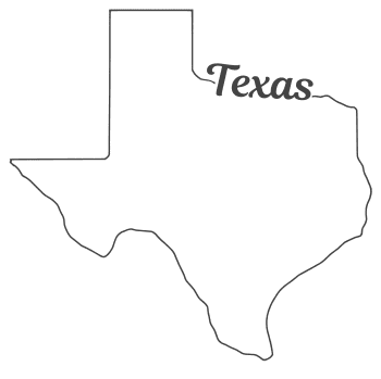 Texas – Map Outline, Printable State, Shape, Stencil, Pattern