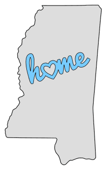 Mississippi home heart stencil pattern template shape state clip art outline printable downloadable free template map scroll saw pattern, laser cutting, vector graphic.