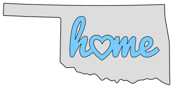 Oklahoma home heart stencil pattern template shape state clip art outline printable downloadable free template map scroll saw pattern, laser cutting, vector graphic.