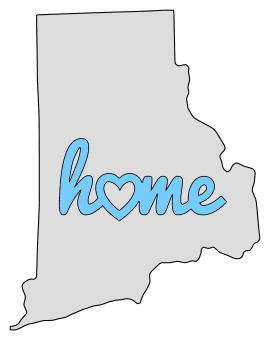 Rhode Island home heart stencil pattern template shape state clip art outline printable downloadable free template map scroll saw pattern, laser cutting, vector graphic.