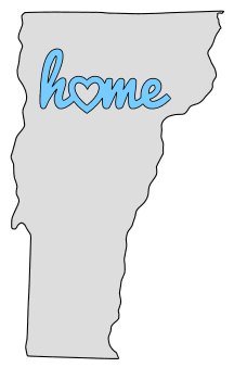 Vermont home heart stencil pattern template shape state clip art outline printable downloadable free template map scroll saw pattern, laser cutting, vector graphic.
