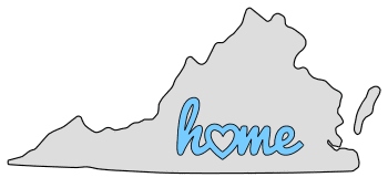 Virginia home heart stencil pattern template shape state clip art outline printable downloadable free template map scroll saw pattern, laser cutting, vector graphic.