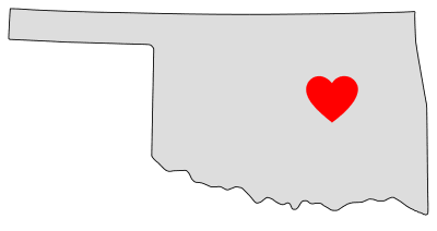 Free Oklahoma map outline shape state stencil clip art scroll saw pattern print download silhouette or cricut design free template, cutting file.