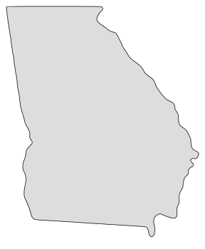 Download Georgia - Map Outline, Printable State, Shape, Stencil ...