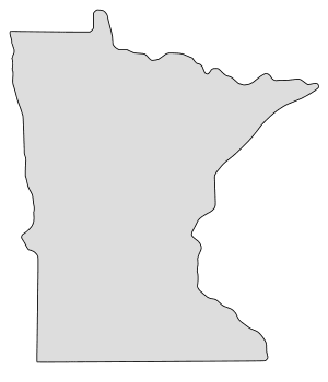 Free Minnesota map outline shape state stencil clip art scroll saw pattern print download silhouette or cricut design free template, cutting file.