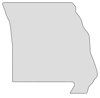 Free Missouri map outline shape state stencil clip art scroll saw pattern print download silhouette or cricut design free template, cutting file.