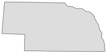 Free Nebraska map outline shape state stencil clip art scroll saw pattern print download silhouette or cricut design free template, cutting file.