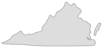 virginia state outline