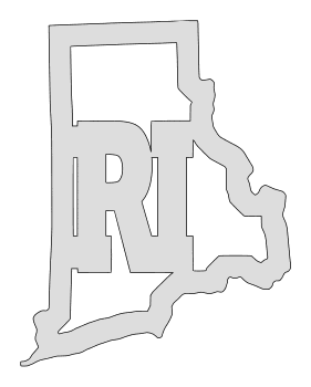 Rhode Island map outline shape state stencil clip art scroll saw pattern printable downloadable free template, laser cutting, vector graphic.