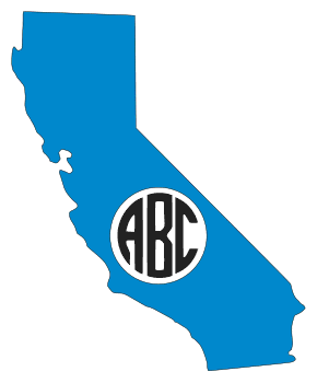 Free California monogram state custom generator 1, 2, or 3 Initials letters, personalize, DIY arts and 
crafts, Cricut.