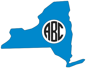 Free New York monogram state custom generator 1, 2, or 3 Initials letters, personalize, DIY arts and 
crafts, Cricut.