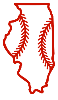 Free Illinois outline with baseball stitches or softball stitches, cricut or Silhouette design, vector image, pattern, map shape cutting file.