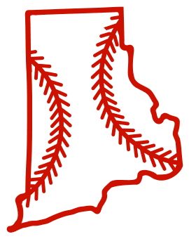 Free Rhode Island outline with baseball stitches or softball stitches, cricut or Silhouette design, vector image, pattern, map shape cutting file.