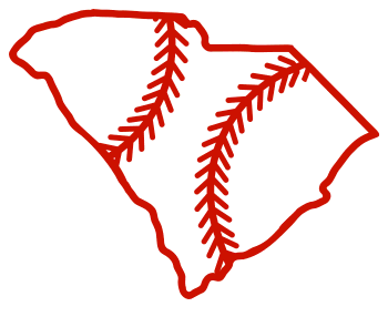 Free South Carolina outline with baseball stitches or softball stitches, cricut or Silhouette design, vector image, pattern, map shape cutting file.