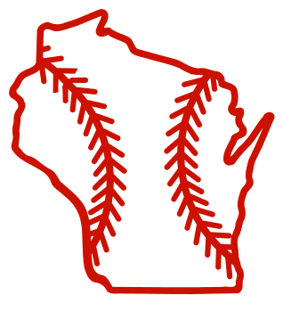 Free Wisconsin outline with baseball stitches or softball stitches, cricut or Silhouette design, vector image, pattern, map shape cutting file.