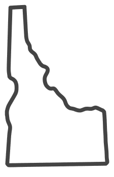 Free Idaho outline with HOME on border, cricut or Silhouette design, vector image, pattern, map shape 
cutting file.