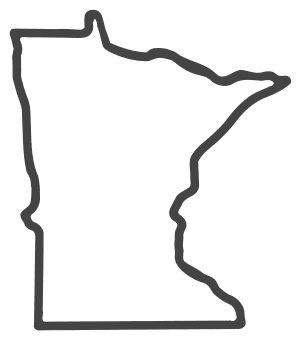 Minnesota – Map Outline, Printable State, Shape, Stencil, Pattern – DIY ...