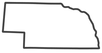 Free Nebraska outline with HOME on border, cricut or Silhouette design, vector image, pattern, map shape 
cutting file.