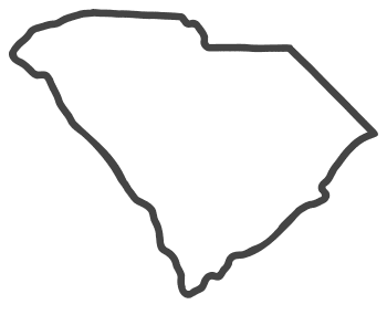 South Carolina – Map Outline, Printable State, Shape, Stencil, Pattern ...