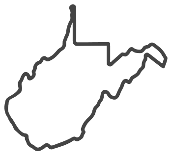 Free West Virginia outline with HOME on border, cricut or Silhouette design, vector image, pattern, map shape 
cutting file.