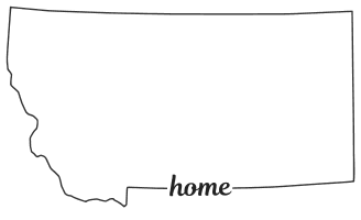 Montana outline with HOME on border, free, printable, cricut or Silhouette design, vector image, pattern, map shape, cutting file.