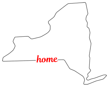 Free New York outline with HOME on border, cricut or Silhouette design, vector image, pattern, map shape 
cutting file.