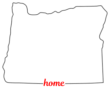 Free Oregon outline with HOME on border, cricut or Silhouette design, vector image, pattern, map shape 
cutting file.