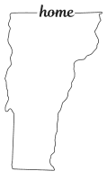 Vermont outline with HOME on border, free, printable, cricut or Silhouette design, vector image, pattern, map shape, cutting file.