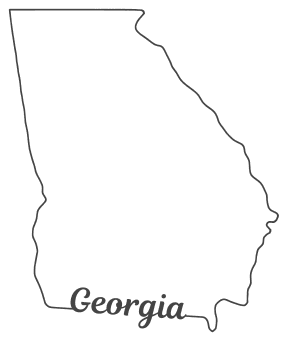 Download Georgia - Map Outline, Printable State, Shape, Stencil ...