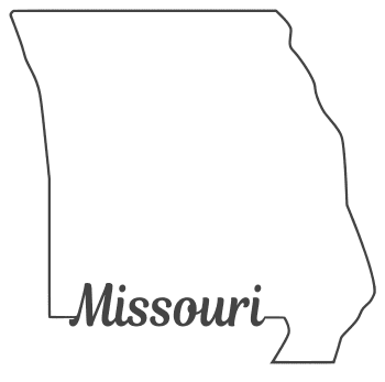 Free Missouri outline with state name on border, cricut or Silhouette design, vector image, pattern, map 
shape cutting file.