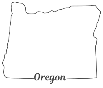 Oregon – Map Outline, Printable State, Shape, Stencil, Pattern